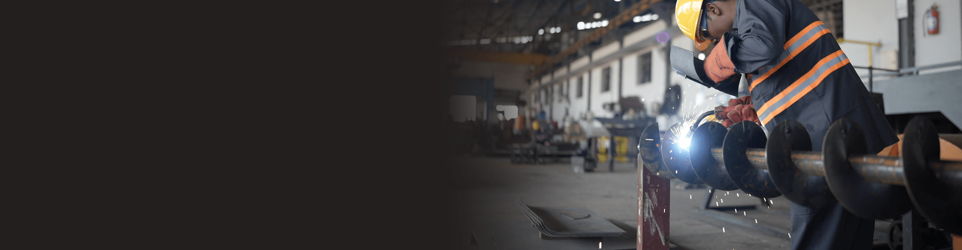 Screw conveyor fabrication at Ferro Oiltek